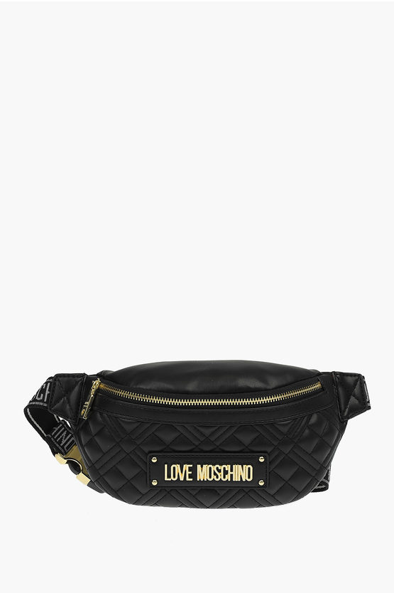 LOVE Faux Leather NEW SHINY QUILTED Fannypack