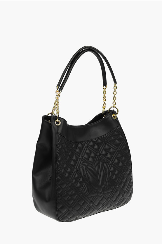 LOVE Faux Leather NEW SHINY QUILTED Handbag