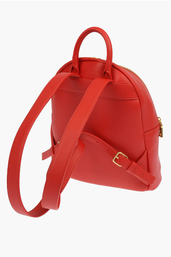 LOVE Faux Leather OVERSIZE ZIP Backpack