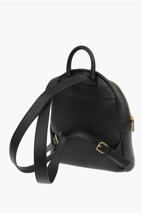 LOVE Faux Leather OVERSIZE ZIP Backpack