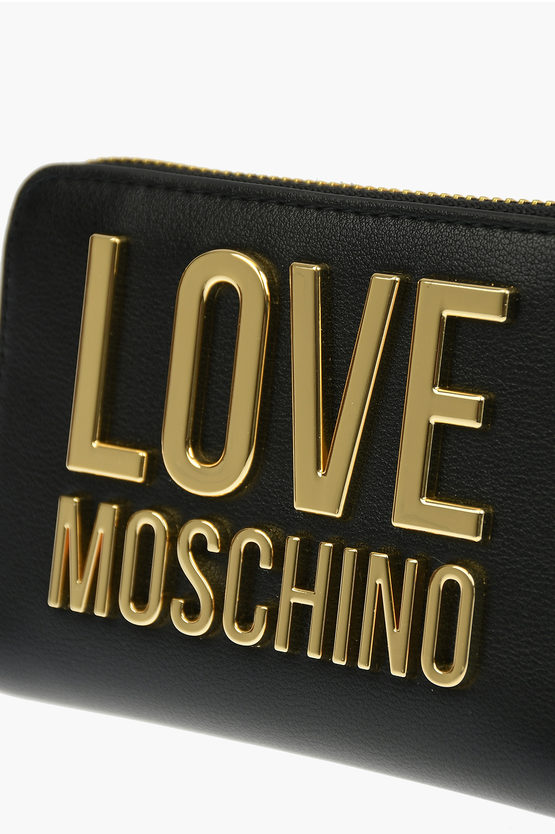 LOVE Faux Leather SLG GOLD METAL LOGO Wallet