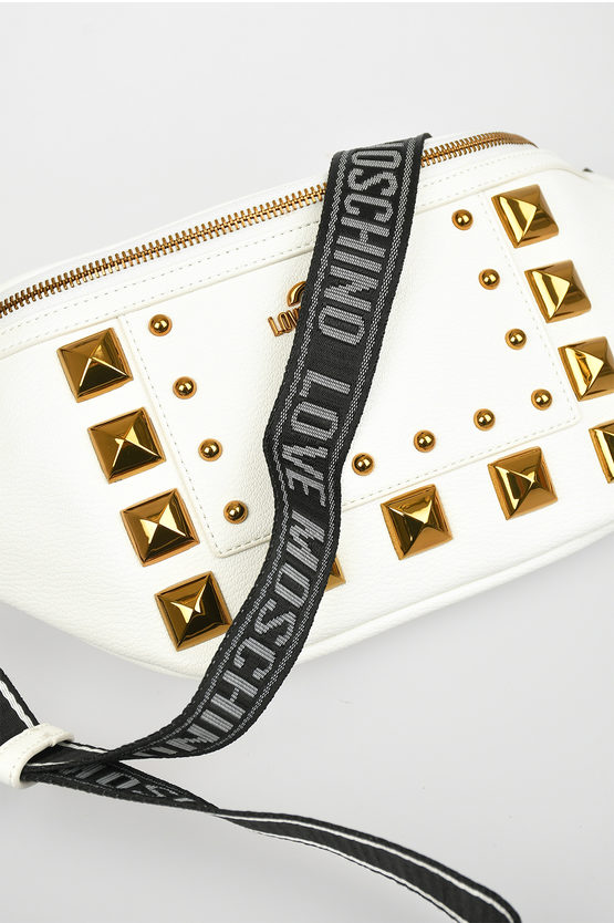LOVE Faux Leather Studded SQUARE Fanny Pack