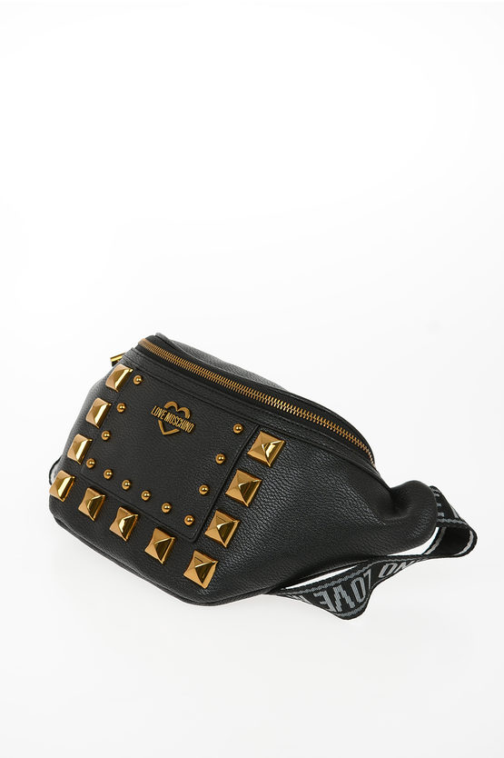 LOVE Faux Leather Studded SQUARE Fanny Pack