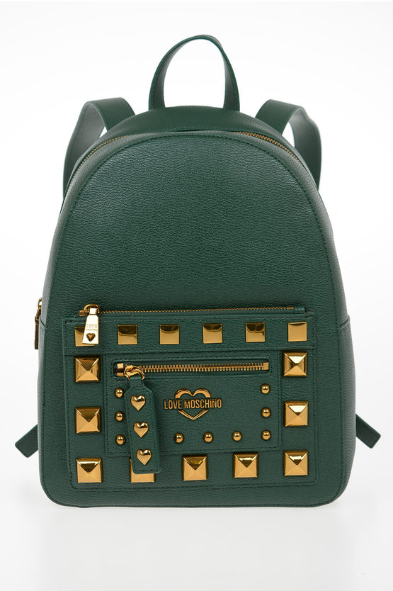 LOVE Faux leather Studded SQUARE STUDIOS Backpeck