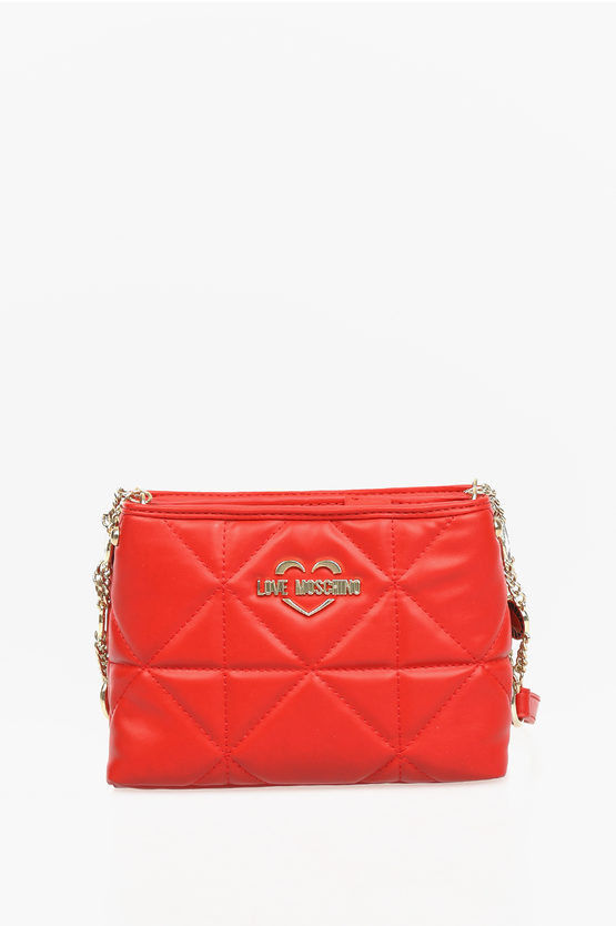 LOVE Faux Quilted Leather JEWEL Bag