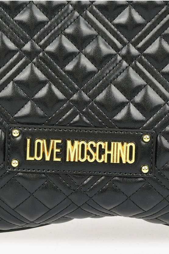 LOVE Faux Quilted Leather NEW SHINY Hand Bag
