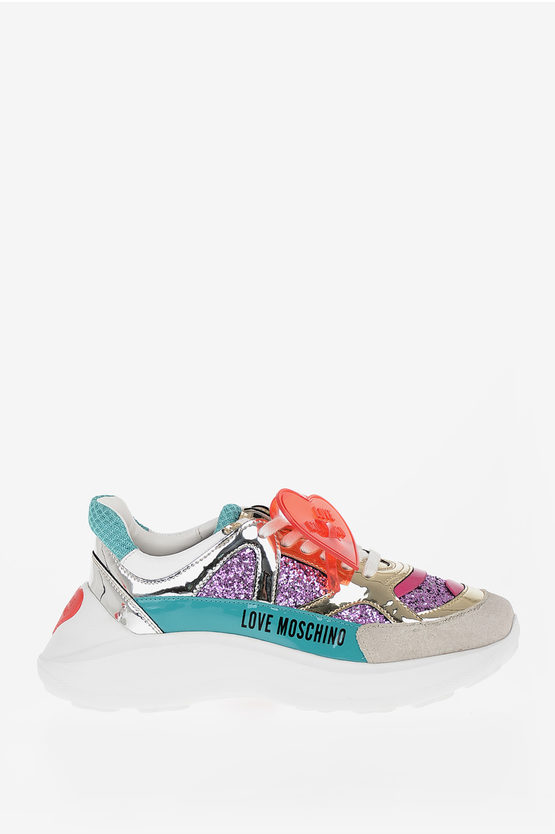 LOVE Glittered Low Sneakers