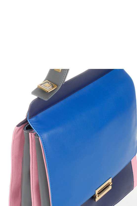 OPERA Hand Bag Blue/Red