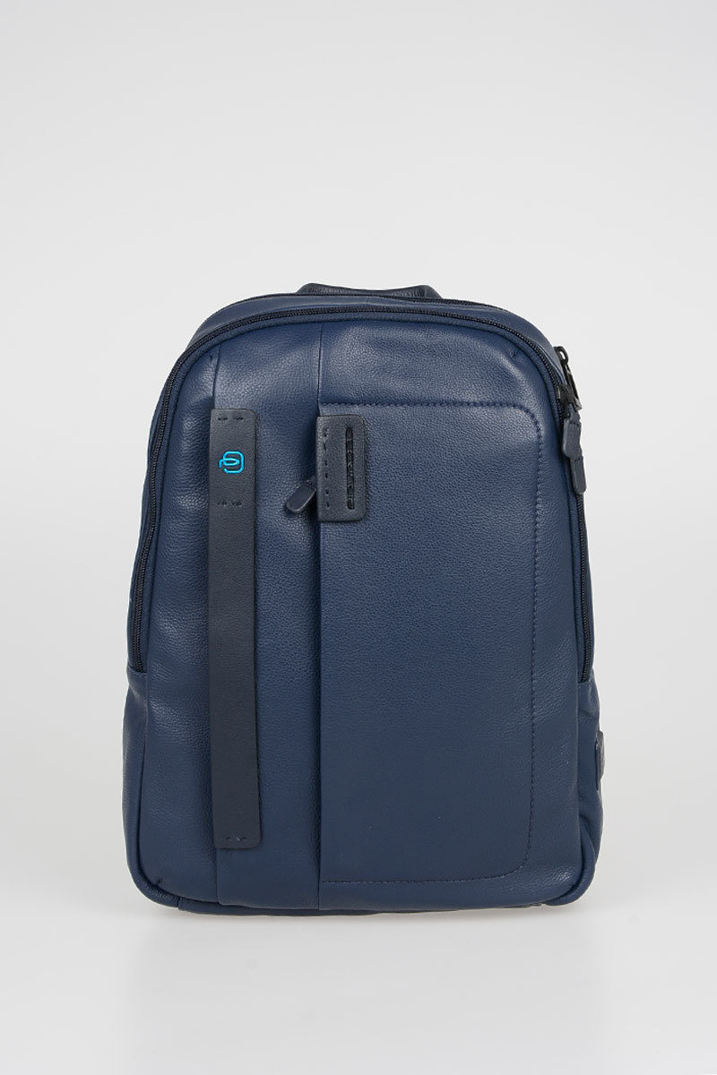 PULSE Laptop Backpack 14'' Blue Piquadro men - Cuoieria Shop On-line