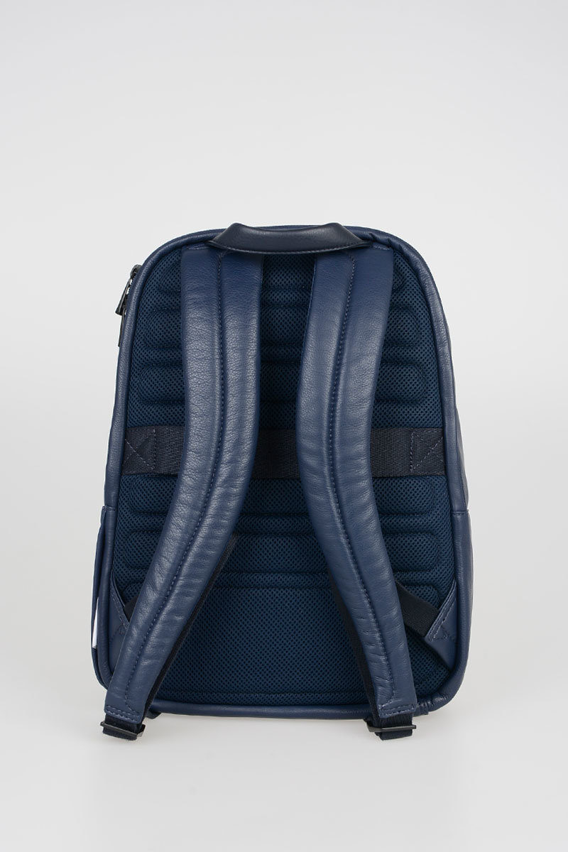 PULSE Laptop Backpack 14'' Blue Piquadro men - Cuoieria Shop On-line