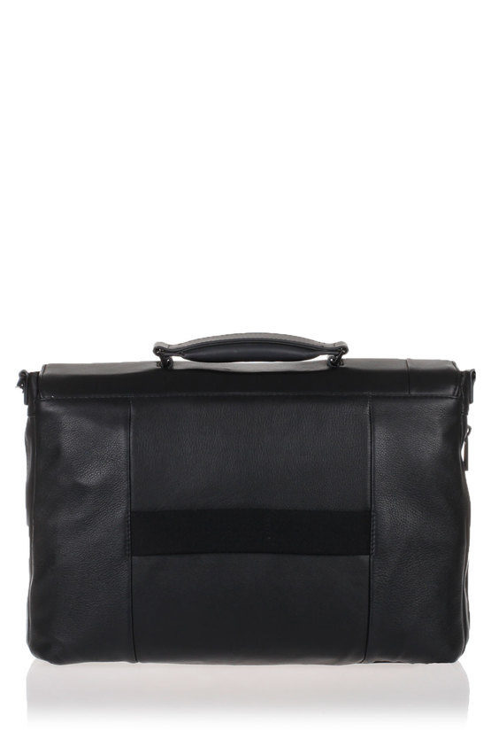 PULSE Laptop Messenger Bag Expandable Black