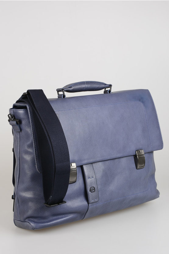 PULSE Leather Business Bag Blue