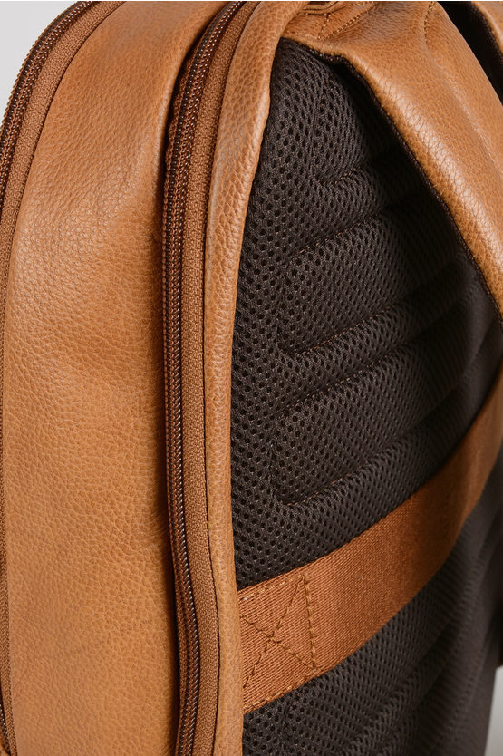 PULSE Leather Notebook and Ipad Backpack Brown