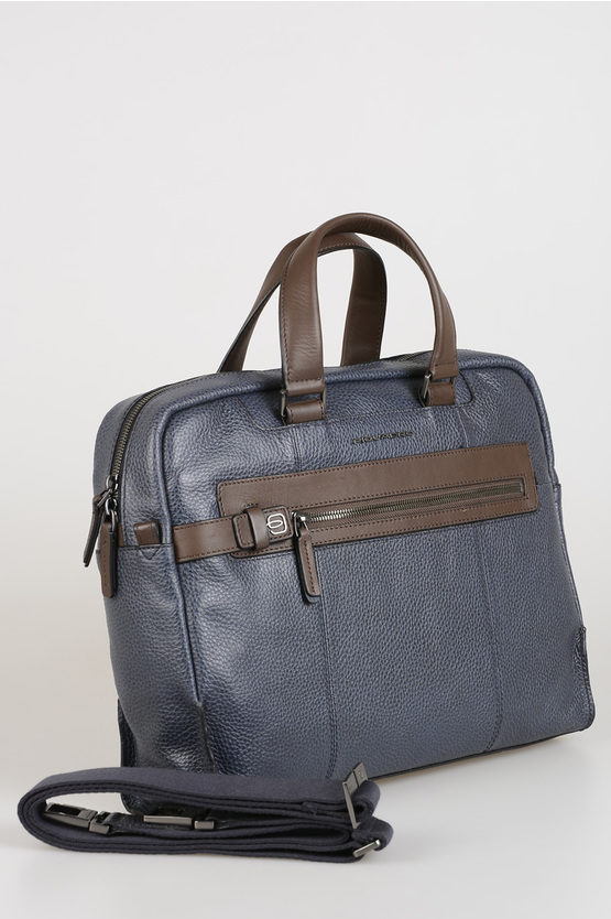 SCOTT Leather Business Bag Blue