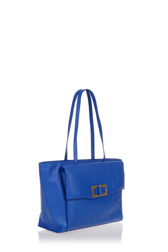 Shopper Bag Shoulder Blue