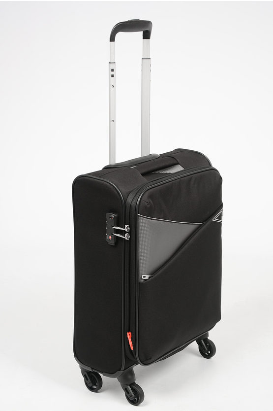 THUNDER Cabin Trolley 55Cm 4W Expandable Black 