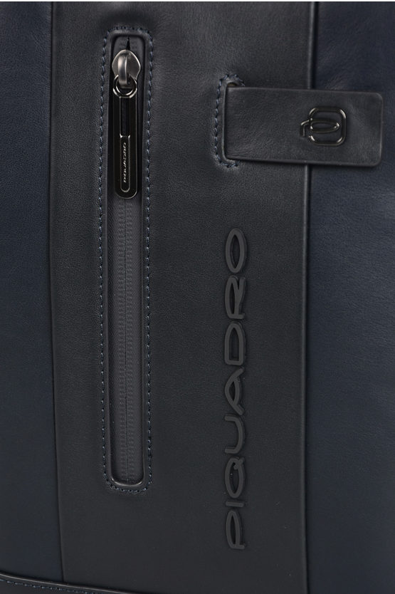 URBAN Leather Cross Body Bag Blue