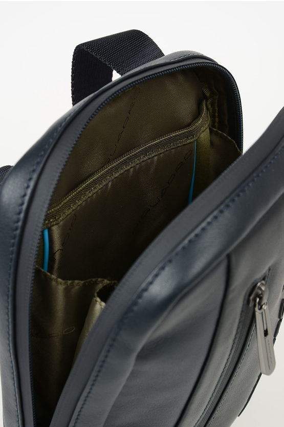 URBAN Leather Crossbody Bag Blue