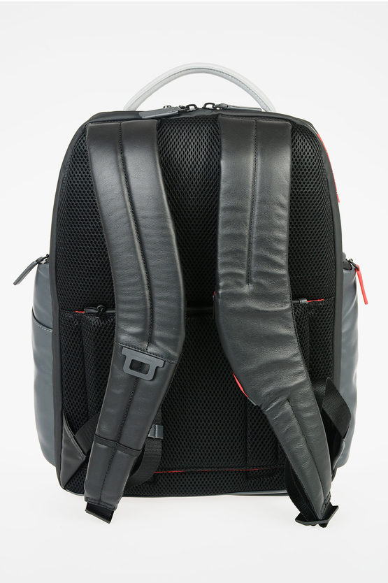 URBAN Leather Ipad Air-Ipad Backpack Black/Grey/Red