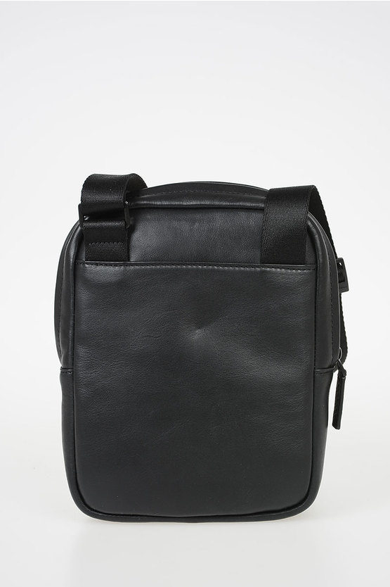 USIE Leather Shoulder Cross Bag Black