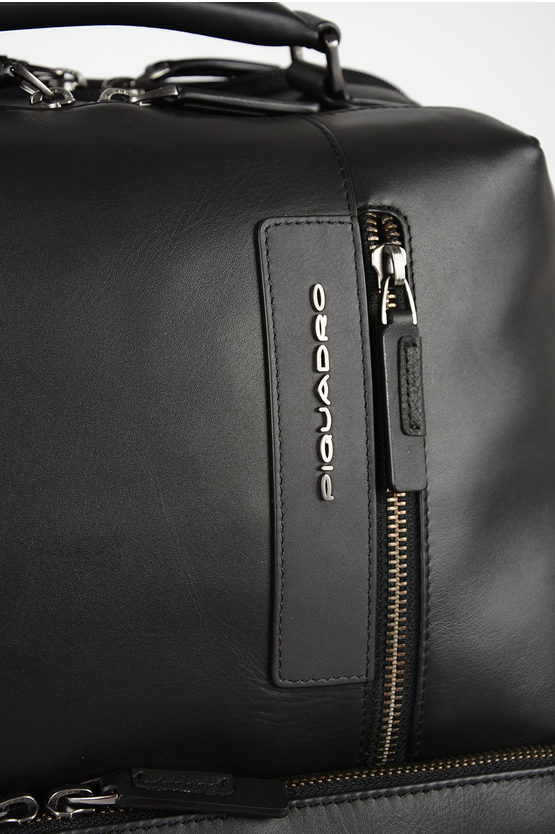 VANGUARD Leather Backpack Black