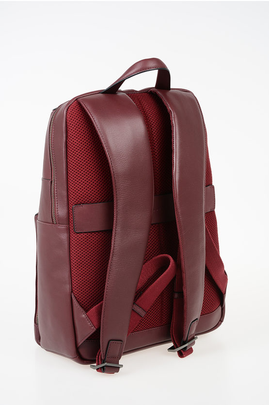 VANGUARD Leather Backpack Burgundy