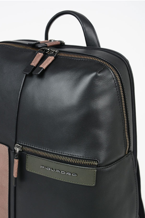VANGUARD Leather Backpack For Ipad and Notebook Black