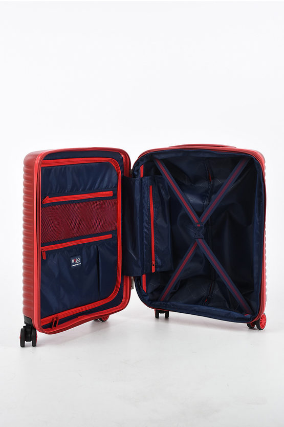 VEGA Cabin Trolley 55cm 4W Expandable Red
