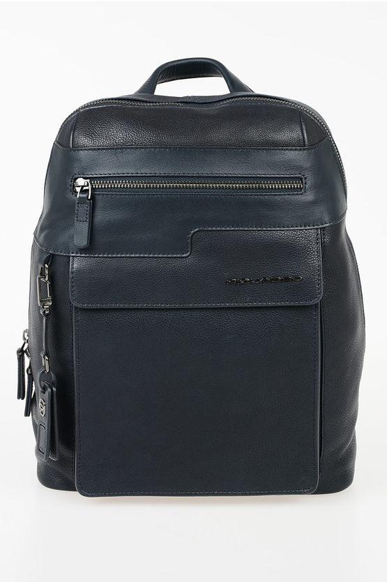 VOSTOK Leather Backpack Blue