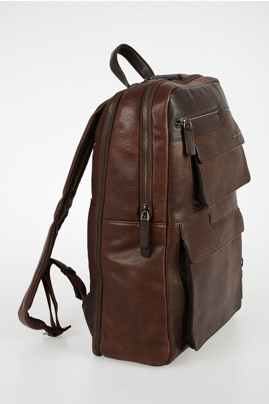 VOSTOK Leather Backpack Dark Brown