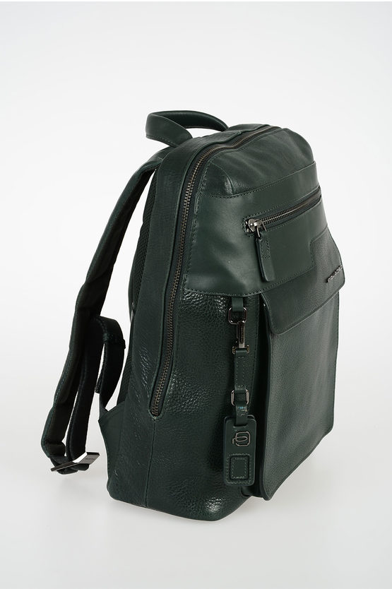 VOSTOK Leather Backpack Dark Green