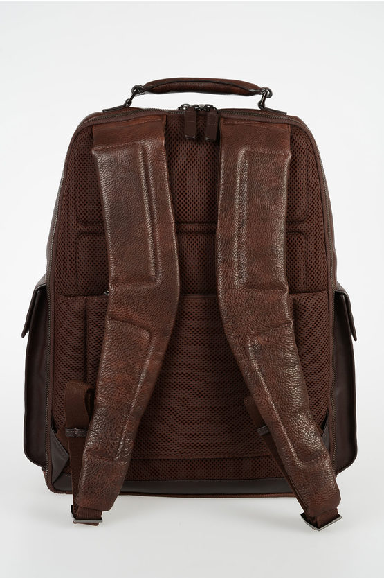 VOSTOK Leather Backpack for Notebook Dark Brown