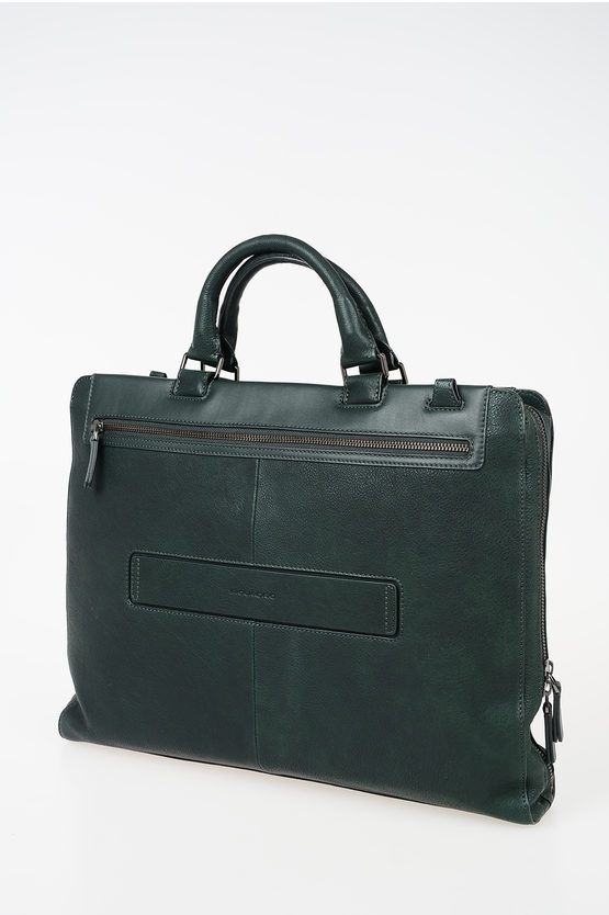 VOSTOK Leather Briefcase Bag Green