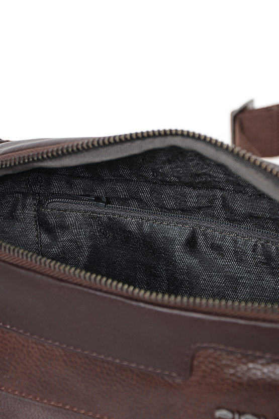 VOSTOK Leather Bum Bag Dark Brown