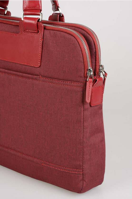 X3 Fabric Leather Business Bag Red