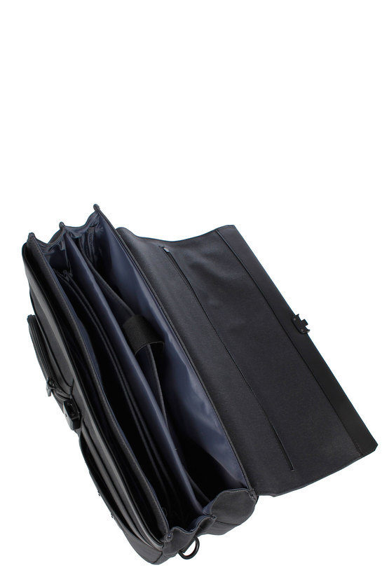 ZENITH Laptop Briefcase 15.6'' Black Samsonite men Cuoieria Shop Online